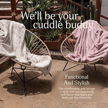 UnHide Lil’ Marsh Faux Fur Blanket - Lightweight and Soft