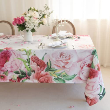 Romantic Red Roses Tablecloth 60x102 for Every Occasion