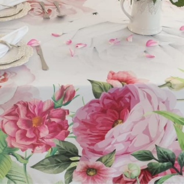 Romantic Red Roses Tablecloth 60x102 for Every Occasion