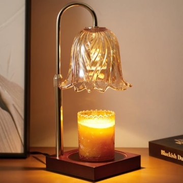 GODONLIF Dimmable Candle Warmer Lamp in Gold