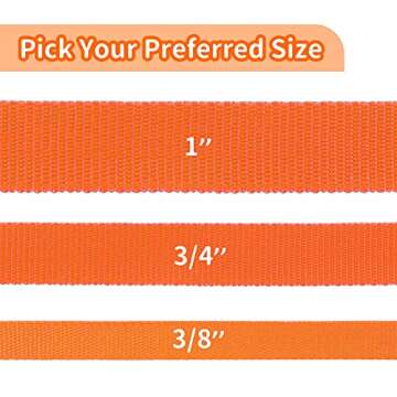 HIKISS Long Dog Leash Obedience Recall Training Agility Lead with Thickening Material for Large Dog - 15ft 20ft 30ft 50ft 100ft Training Leash(Orange 30ft)