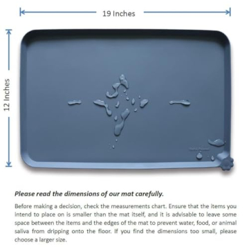 Hoki Found Waterproof Pet Feeding Mats for Dogs & Cats