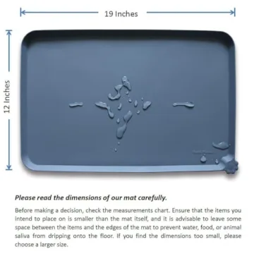 Hoki Found Waterproof Pet Feeding Mats for Dogs & Cats