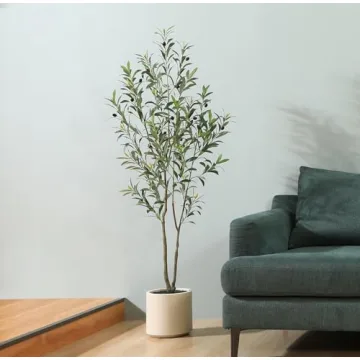Buy LOMANTO 5 ft Artificial Olive Trees for Home Decor
