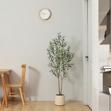 Buy LOMANTO 5 ft Artificial Olive Trees for Home Decor