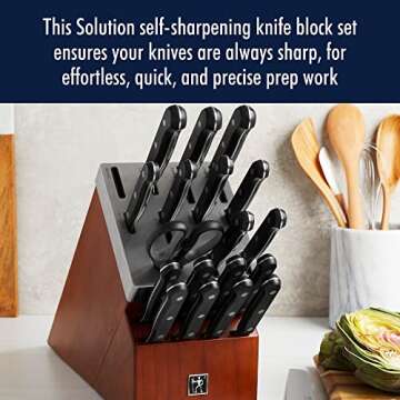 HENCKELS 20-pc Self Sharpening Knife Set for Chefs
