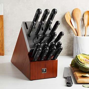 HENCKELS 20-pc Self Sharpening Knife Set for Chefs