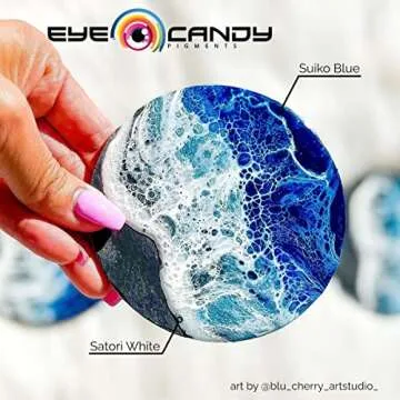 Eye Candy White Resin Pigment Paste "Satori White" (3 oz) | Create Cells and Lacing | Epoxy, Resin Art Paste | Opaque Tint | Highly Pigmented