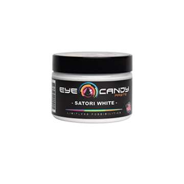 Eye Candy White Resin Pigment Paste "Satori White" (3 oz) | Create Cells and Lacing | Epoxy, Resin Art Paste | Opaque Tint | Highly Pigmented