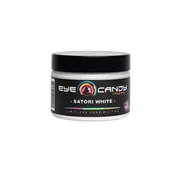 Eye Candy White Resin Pigment Paste "Satori White" (3 oz) | Create Cells and Lacing | Epoxy, Resin Art Paste | Opaque Tint | Highly Pigmented