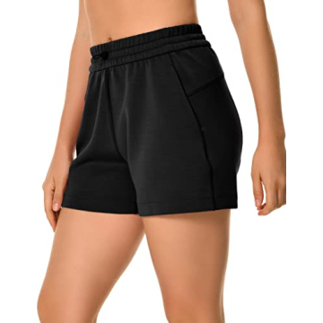 Ultra Soft Women's High Waisted Athletic Jersey Shorts