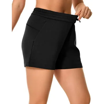 Ultra Soft Women's High Waisted Athletic Jersey Shorts