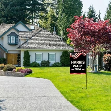 Harris Waltz 2024 Garden Flag - Double-Sided Support