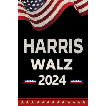 Harris Waltz 2024 Garden Flag - Double-Sided Support