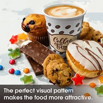 Ginkgo Coffee Cups with Lids for Coffee Lovers 100 Pack