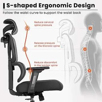Razzor Ergonomic Office Chair with Adjustable Support