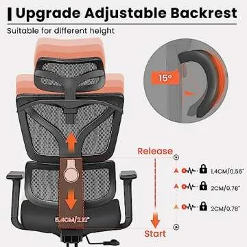 Razzor Ergonomic Office Chair with Adjustable Support