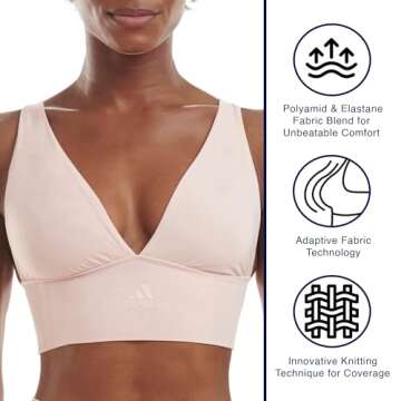 Adidas Micro-Stretch Lounge Bra for Women - Ultimate Comfort