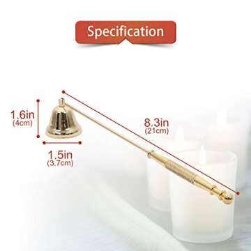 Aieve Candle Snuffer with Long Handle for Easy Use
