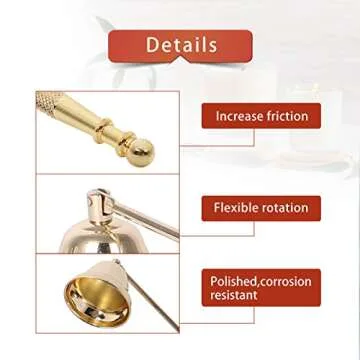 Aieve Candle Snuffer with Long Handle for Easy Use