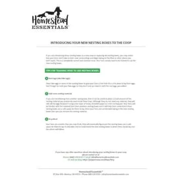 Homestead Essentials 2 Compartment Roll Out Nesting Box for Chickens | for Up to 10 Hens | Heavy Duty Chicken Coop Nesting Box with Compact Lid Cover to Protect Eggs