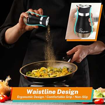 Salt and Pepper Shakers Set for Kitchen and Outdoor Use