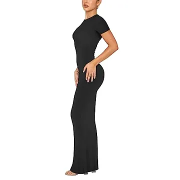 REORIA Women's Elegant Summer Lounge Dress Comfortable Maxi