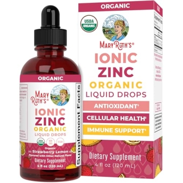 MaryRuth Organics Strawberry Lemon Ionic Zinc for Immune Support