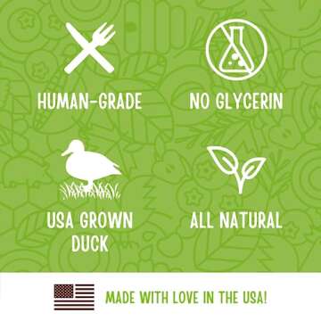 Full Moon All Natural Human Grade Dog Treats, Essential Duck Savory Sticks 22.0 oz