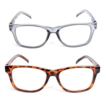 Blue Light Blocking Reading Glasses - 2 Pack with UV Protection