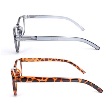 Blue Light Blocking Reading Glasses - 2 Pack with UV Protection