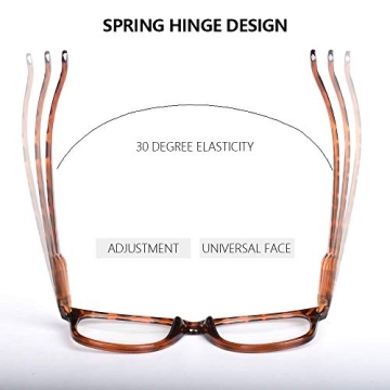 Blue Light Blocking Reading Glasses - 2 Pack with UV Protection