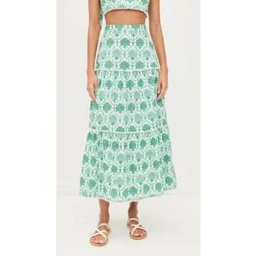 Saylor Women's Kaitlin Palm Midi Skirt Set