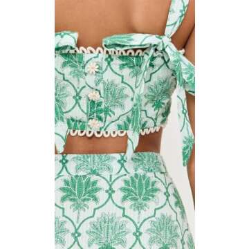 Saylor Women's Kaitlin Palm Midi Skirt Set