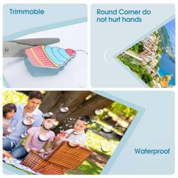 KTRIO Laminating Sheets, Hold 8.5 x 11 inch Sheets 200 Pack, 3 Mil Clear Thermal Laminate Pouches 9 ...