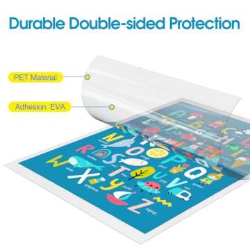 KTRIO Laminating Sheets, Hold 8.5 x 11 inch Sheets 200 Pack, 3 Mil Clear Thermal Laminate Pouches 9 x 11.5 inch Lamination Sheet Paper for Laminator, Round Corner Letter Size, School & Office