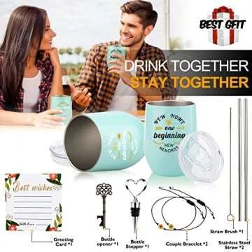 Geelfland House Warming Gifts New Home - Housewarming Gifts for New House - Newlywed Couple Gifts Basket for Friends Family Neighbor Clients (Green)