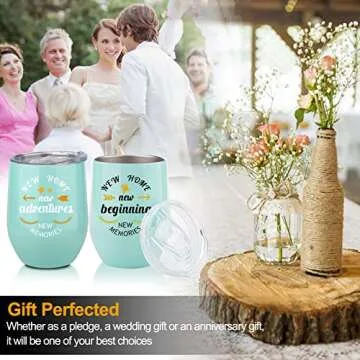 Geelfland House Warming Gifts New Home - Housewarming Gifts for New House - Newlywed Couple Gifts Basket for Friends Family Neighbor Clients (Green)