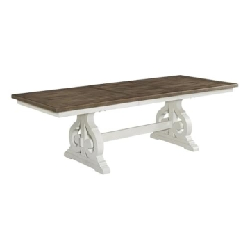 Stylish Intercon Drake 76-98" Trestle Table for Dining