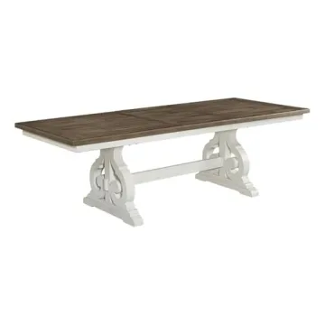 Stylish Intercon Drake 76-98" Trestle Table for Dining