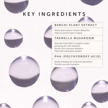 HERBIVORE Bakuchiol Retinol Alternative Face Serum REGULAR STRENGTH - Bakuchiol + Peptides, Smooths Skin, Reduces Fine Lines & Wrinkles, Plant-based, Vegan, Cruelty-free, 30mL / 1 oz