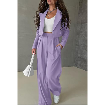 PRETTYGARDEN Trendy Work Office Two Piece Suit Set