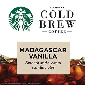 Starbucks Cold Brew Coffee Concentrate (Madagascar Vanilla) 32.0 Fl Oz
