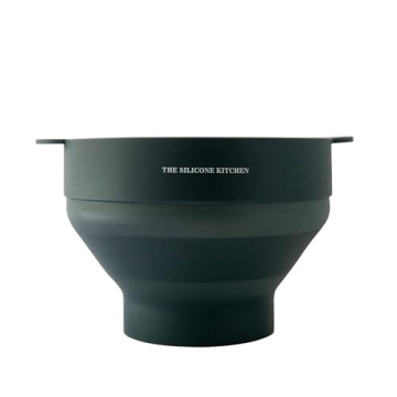 Silicone Microwave Popcorn Maker with Collapsible Design