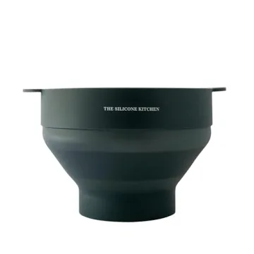 Silicone Microwave Popcorn Maker with Collapsible Design