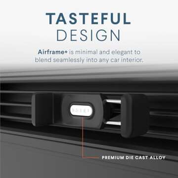 Kenu Airframe+, Air Vent Car Phone Holder Mount, Cell Phone Stand for Car, Expandable Grip & 360 Degree Pivot, Compatible with Latest iPhones, Samsungs, & Androids