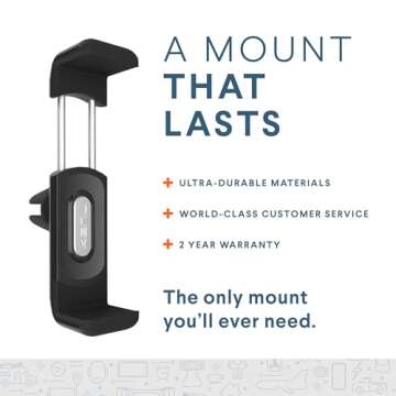 Kenu Airframe+, Air Vent Car Phone Holder Mount, Cell Phone Stand for Car, Expandable Grip & 360 Degree Pivot, Compatible with Latest iPhones, Samsungs, & Androids