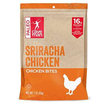 Caveman Foods Gluten Free Sriracha Chicken Bites 2oz Pack