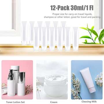 YXC Travel Size Bottles 1oz 12PCS Leak-Proof Containers