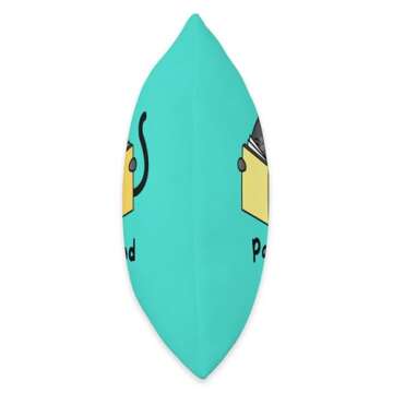 The Cozy Mystery Company Paw and Order | Cat Cozy Mystery Kitten Reading a Book Throw Pillow, 16x16,...